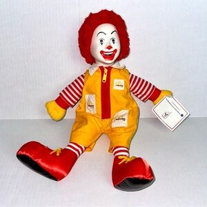 NWT 1984 Ronald McDonald 16” Doll collectible Ronald  McDonald House Charities
